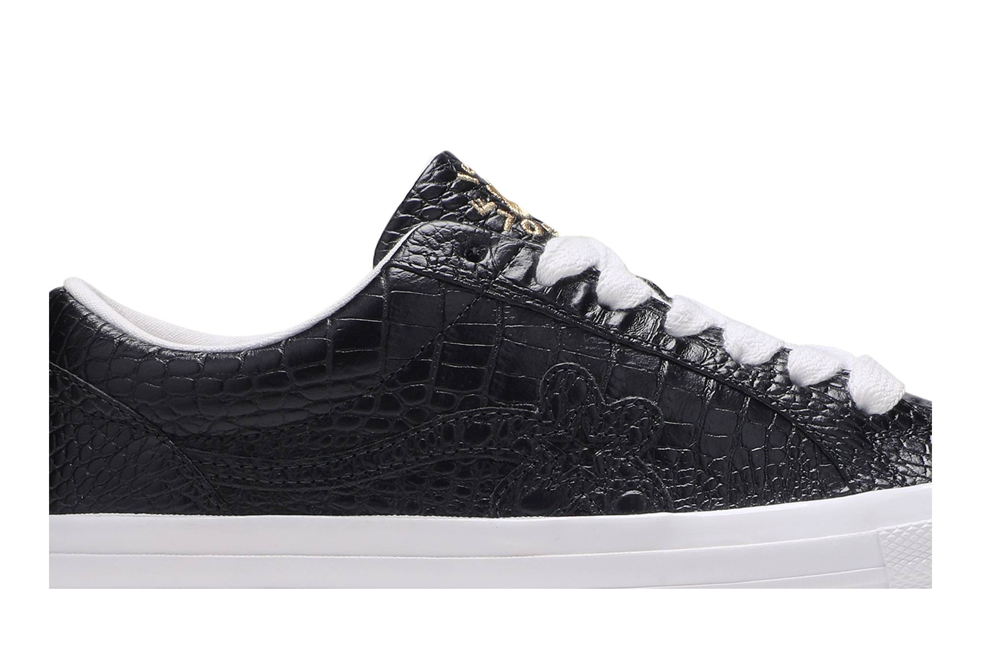 Order Golf Le Fleur x Converse One Star 低筒 '鳄鱼系列 - 黑色' 165524C
