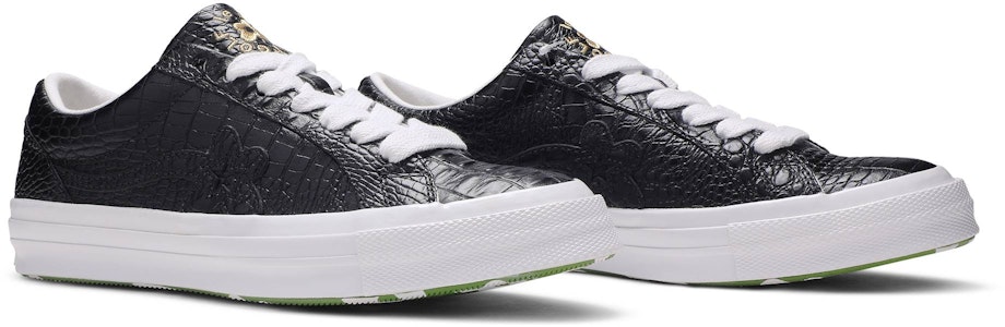 Golf Le Fleur x Converse One Star 低筒 '鳄鱼系列 - 黑色' 165524C Cheap Golf Le Fleur x Converse One Star 低筒 '鳄鱼系列 - 黑色' 165524C