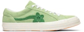 Buy Golf Le Fleur x Converse One Star Ox 'Jade Lime' Dalam Warna Hijau Lembut. 160327C