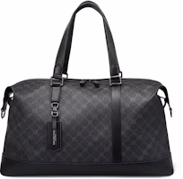 Golf Retro British Style Water-Resistant Travel Bag - Black PVC Large Capacity D263916 Golf Retro British Style Water-Resistant Travel Bag - Black PVC Large Capacity D263916