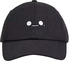 Good Bai Embroidered Emoji Cotton Cap Unisex Couples - Black/White B23MUFW0104-BK-F Good Bai Embroidered Emoji Cotton Cap Unisex Couples - Black/White B23MUFW0104-BK-F
