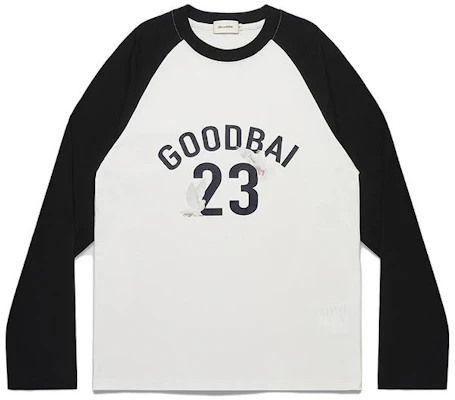 GOOD BAI FW23 Letter Number Logo Print Raglan Long-Sleeve T-Shirt Unisex G23AWFTL0102 Buy GOOD BAI FW23 Letter Number Logo Print Raglan Long-Sleeve T-Shirt Unisex G23AWFTL0102