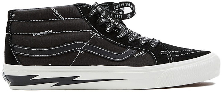 Vans Goodhood x Vault OG Sk8-Mid LX Retro Sneakers 'Hitam Putih' VN0A3ZCDRJZ Order Vans Goodhood x Vault OG Sk8-Mid LX Retro Sneakers 'Hitam Putih' VN0A3ZCDRJZ