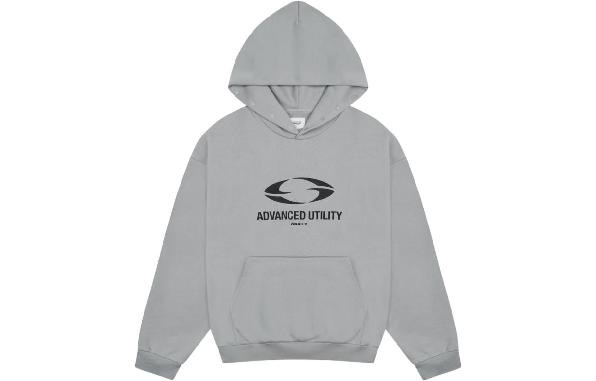 GRAILZ SS23 Letter Print Pullover Sweatshirt Grey (). gra-SS23-039