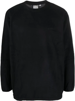 Gramicci Black Solid Color Crewneck Long-Sleeve Sweatshirt G3FUJ039 Buy Gramicci Black Solid Color Crewneck Long-Sleeve Sweatshirt G3FUJ039