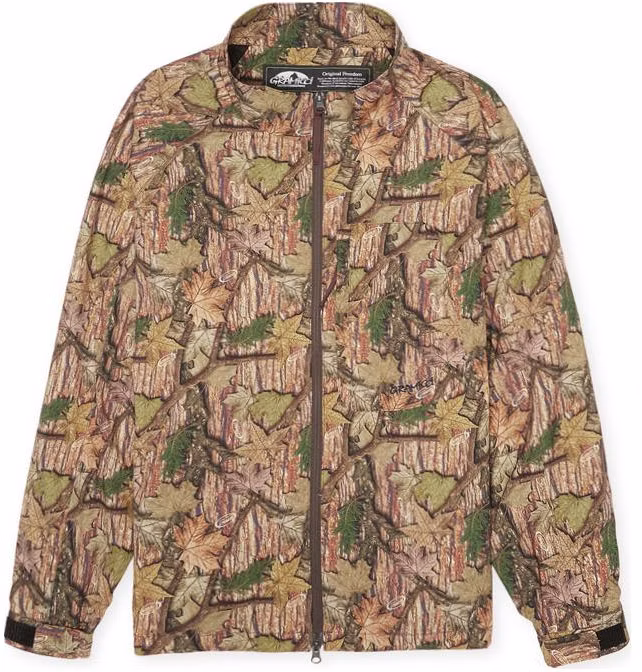 gramicci-casual-full-print-leaf-zip-jacket-khaki-g3-fm-j037