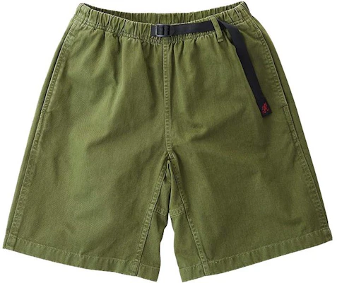 Gramicci Olive Green Relaxed Fit Elastic Waist Shorts G101-OGT-OLV Buy Gramicci Olive Green Relaxed Fit Elastic Waist Shorts G101-OGT-OLV