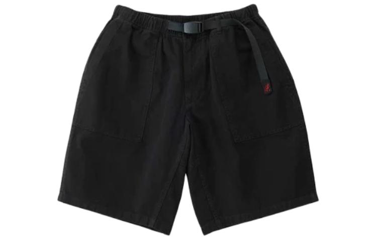 Gramicci SS24 Elastic Waist Loose Fit Pocket Shorts Unisex - Black. G4SU-P002-BLACK