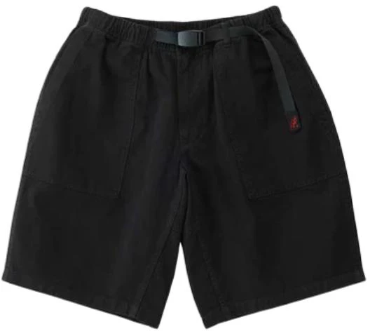 gramicci-ss-24-elastic-waist-loose-fit-pocket-shorts-unisex-black-g4-su-p002-black