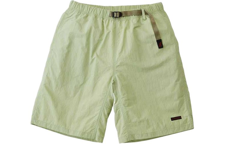 Gramicci SS24 Lemon Green Nylon Foldable Casual Shorts G4SM-P146-LIME