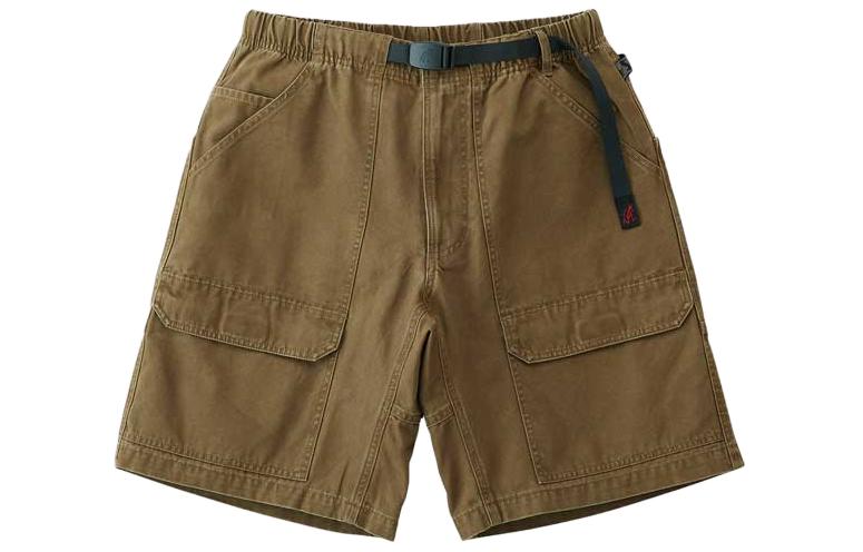 Gramicci SS24 Olive Multi-Pocket Loose Soft Casual Shorts G4SM-P005-DUSTED OLIVE