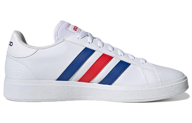 Lookbook adidas neo GRAND COURT 舒適 休閒 耐磨 低幫 板鞋 男款 白紅藍