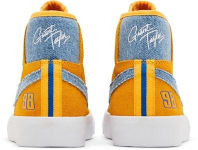 그랜트 테일러 x 나이키 줌 블레이저 미드 프로 GT SB '유니버시티 골드 데님' FD0269-700 Details for 그랜트 테일러 x 나이키 줌 블레이저 미드 프로 GT SB '유니버시티 골드 데님' FD0269-700