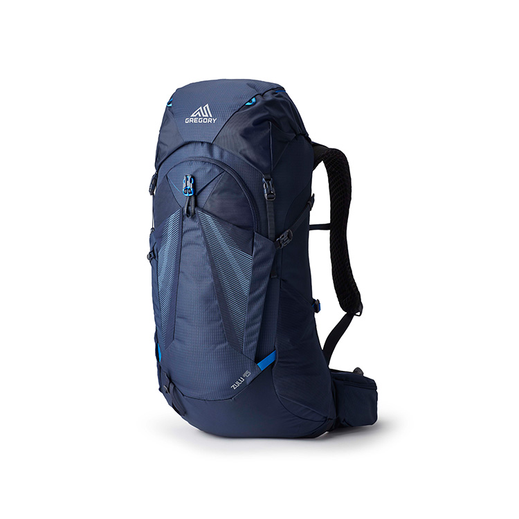Gregory Zulu 45L Hiking Backpack Polyester Outdoor Navy Blue Pack ZULU45