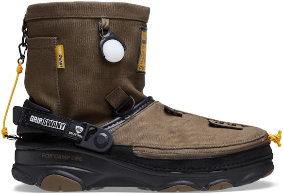 GRIP SWANY x atmos x Crocs All-Terrain Clog 'Oliva' 208017-337 Order GRIP SWANY x atmos x Crocs All-Terrain Clog 'Oliva' 208017-337