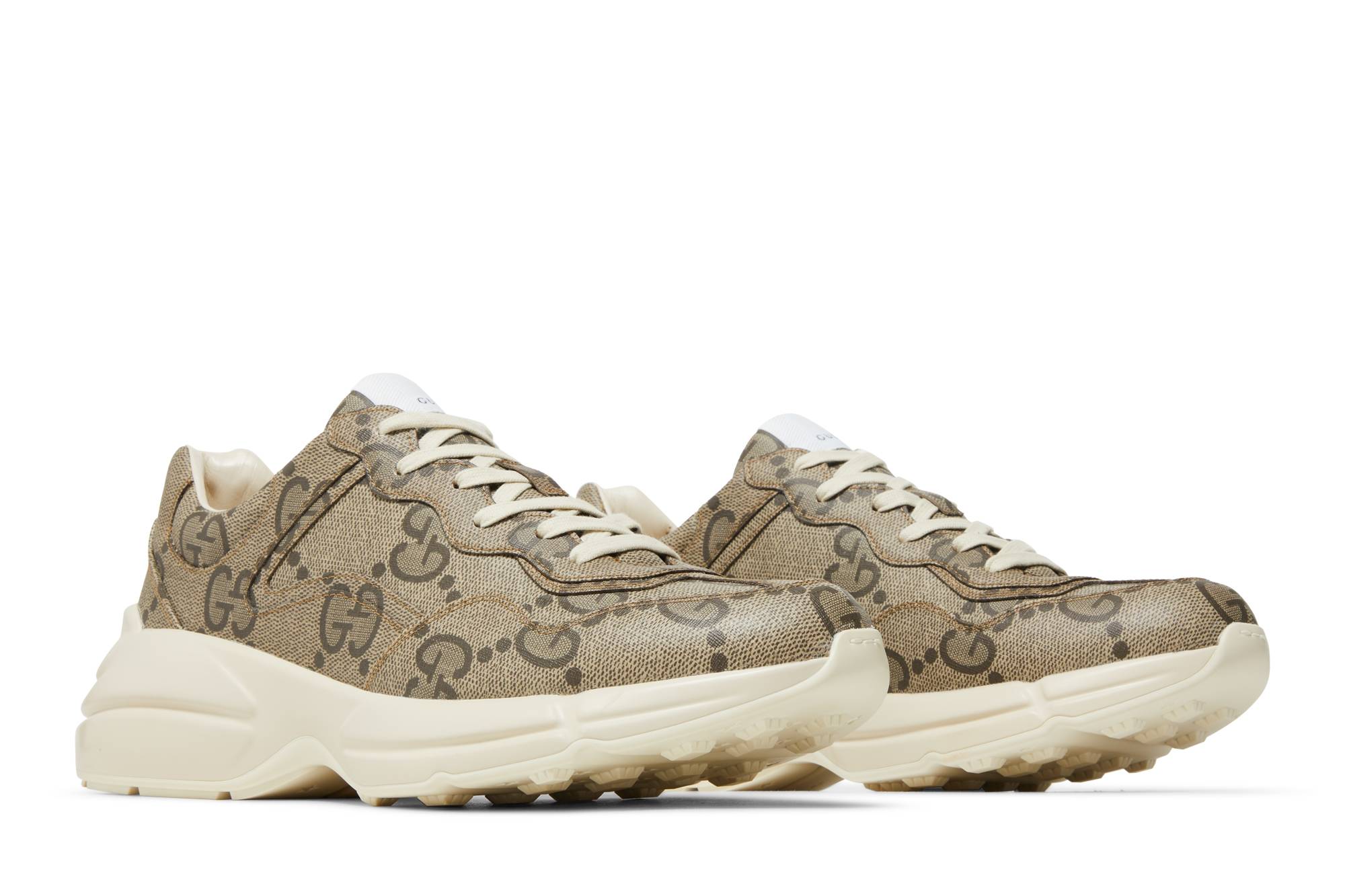 Cheap Gucci 100 Rhyton Sneaker 'Beige Monogram' Beige Monogram 680870-UMO00-9742