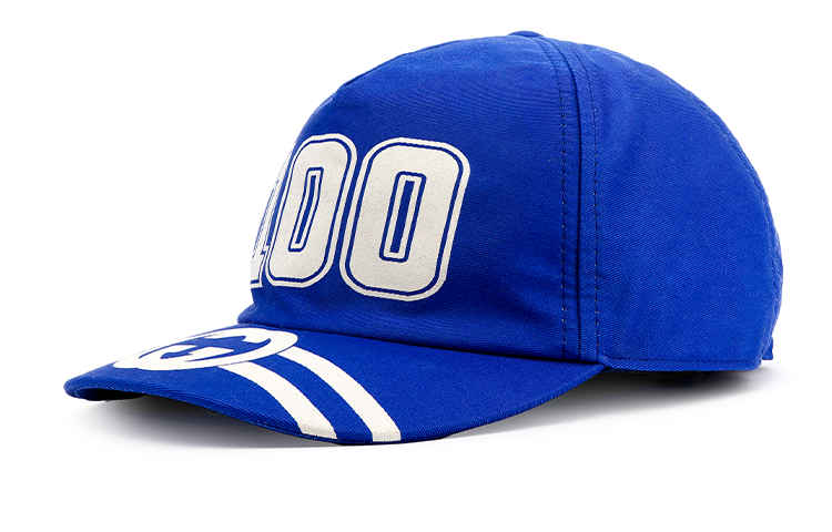 GUCCI 100th Anniversary Special Edition Blue Baseball Cap. 6730814HAKR4368