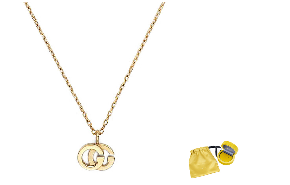 GUCCI 18K Gold Running Necklace Unisex 481638-J8550-8076 圖 2