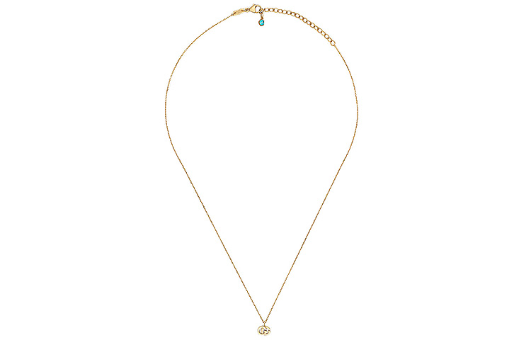 GUCCI 18K Gold Running Necklace Unisex 481638-J8550-8076 圖 4