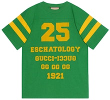 Gucci 1921 Series Green Logo Print Unisex Casual Tee 660744-XJDHG-3316 Gucci 1921 Series Green Logo Print Unisex Casual Tee 660744-XJDHG-3316