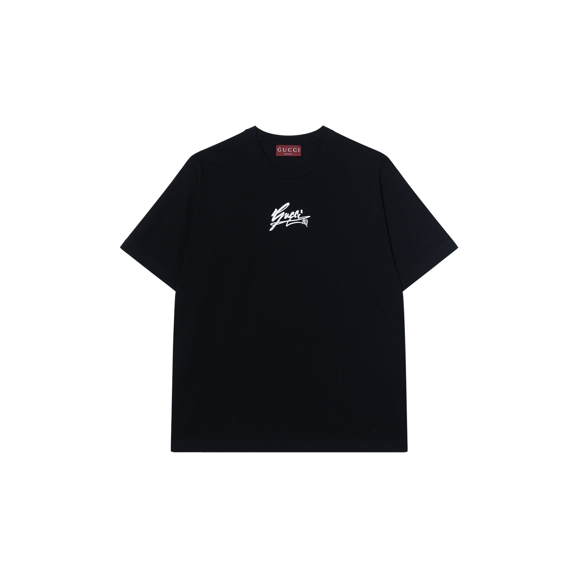 Buy Gucci 1921 系列黑色短袖圓領男士T恤 796395-XJGQT-1152