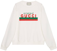 Gucci 2020 Pre-Fall Letter Logo Knit Pullover Sweatshirt White 626990-XJCOR-9192 Gucci 2020 Pre-Fall Letter Logo Knit Pullover Sweatshirt White 626990-XJCOR-9192
