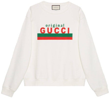 Gucci 2020 Pre-Fall Sweatshirt Rajut Putih dengan Logo Letter 626990-XJCOR-9192 Buy Gucci 2020 Pre-Fall Sweatshirt Rajut Putih dengan Logo Letter 626990-XJCOR-9192
