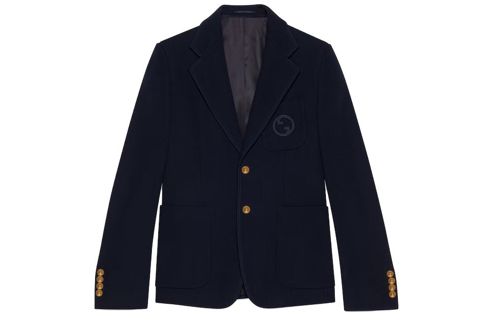 Gucci 2023 Pre-Fall Solid Color Relaxed Fit Long Sleeve Jacket 751178-ZAM6S-4240