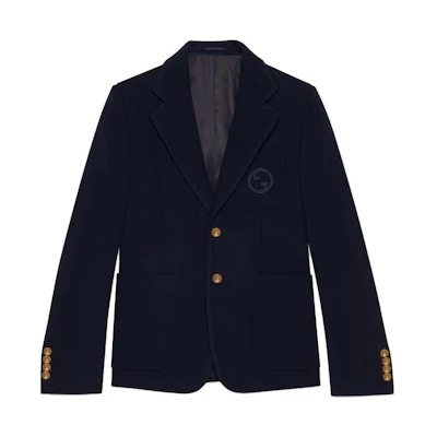Gucci 2023 Pre-Fall Solid Color Relaxed Fit Long Sleeve Jacket 751178-ZAM6S-4240