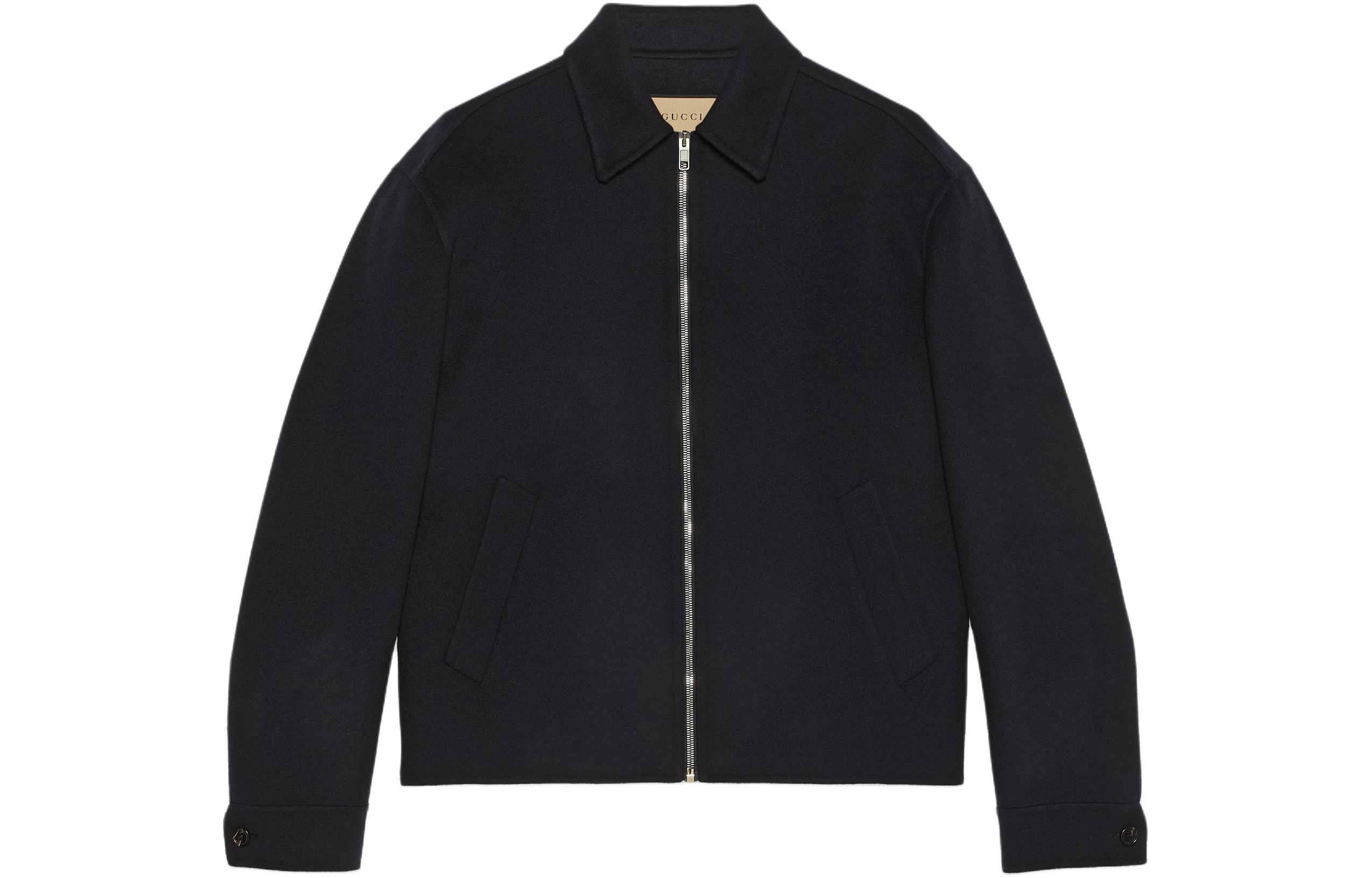 Gucci 2024 Pre-Spring Oversized Zipper Jacket in Navy Blue 762521-ZAPUR-4440