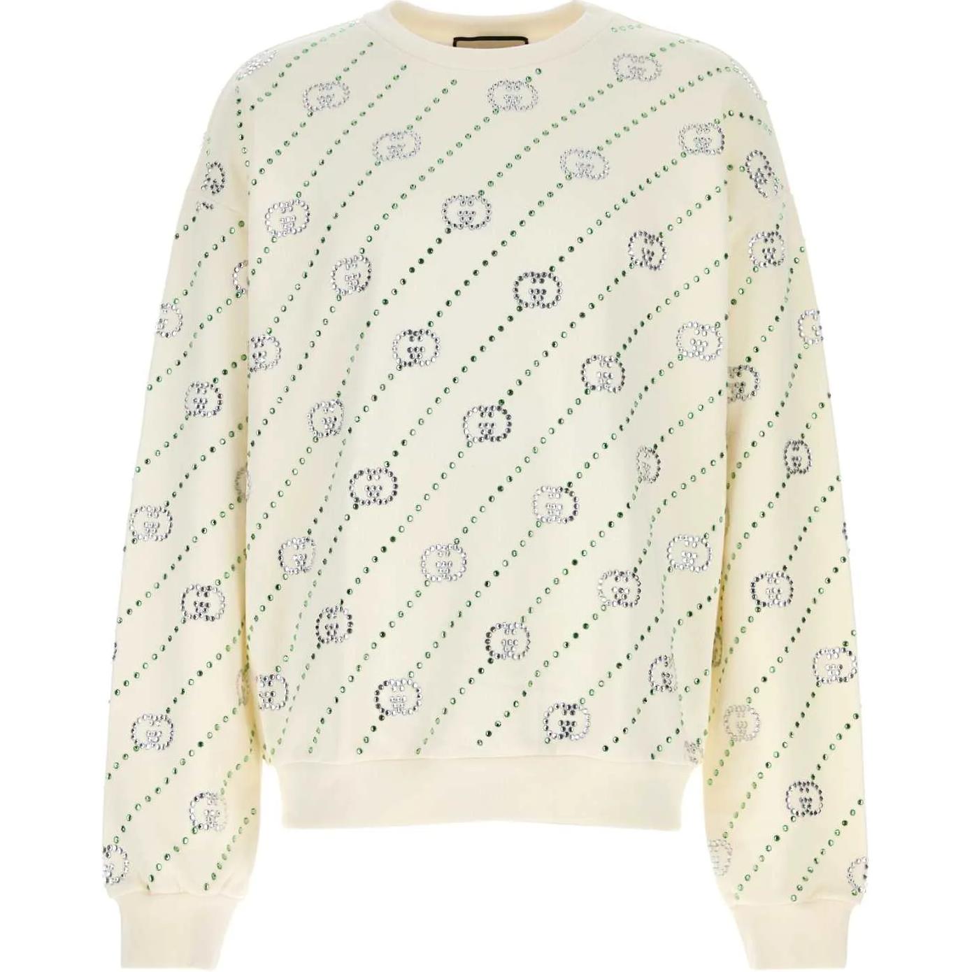 Gucci 2024 Pre-Spring Patterned Oversized Crewneck Sweatshirt 700119-XJFY8-9088