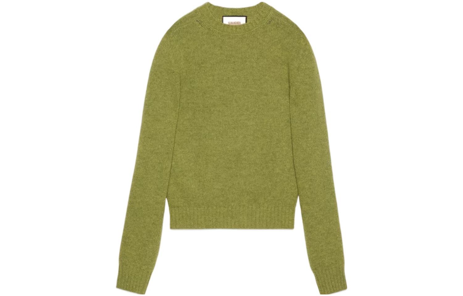 Gucci 2024 Pre-Spring Solid Crewneck Pullover Sweater 763365-XKDNV-3553