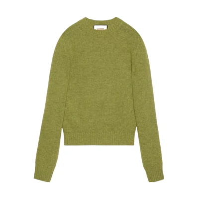 Gucci 2024 Pre-Spring Solid Crewneck Pullover Sweater 763365-XKDNV-3553