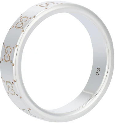GUCCI 925 Silver Logo Ring Unisex Couple Design - Silver. 814720J84008106 Buy GUCCI 925 Silver Logo Ring Unisex Couple Design - Silver. 814720J84008106