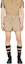 Lookbook GUCCI Beige High-Waisted Striped Embroidered Casual Shorts. 737416-XJFFB-9117