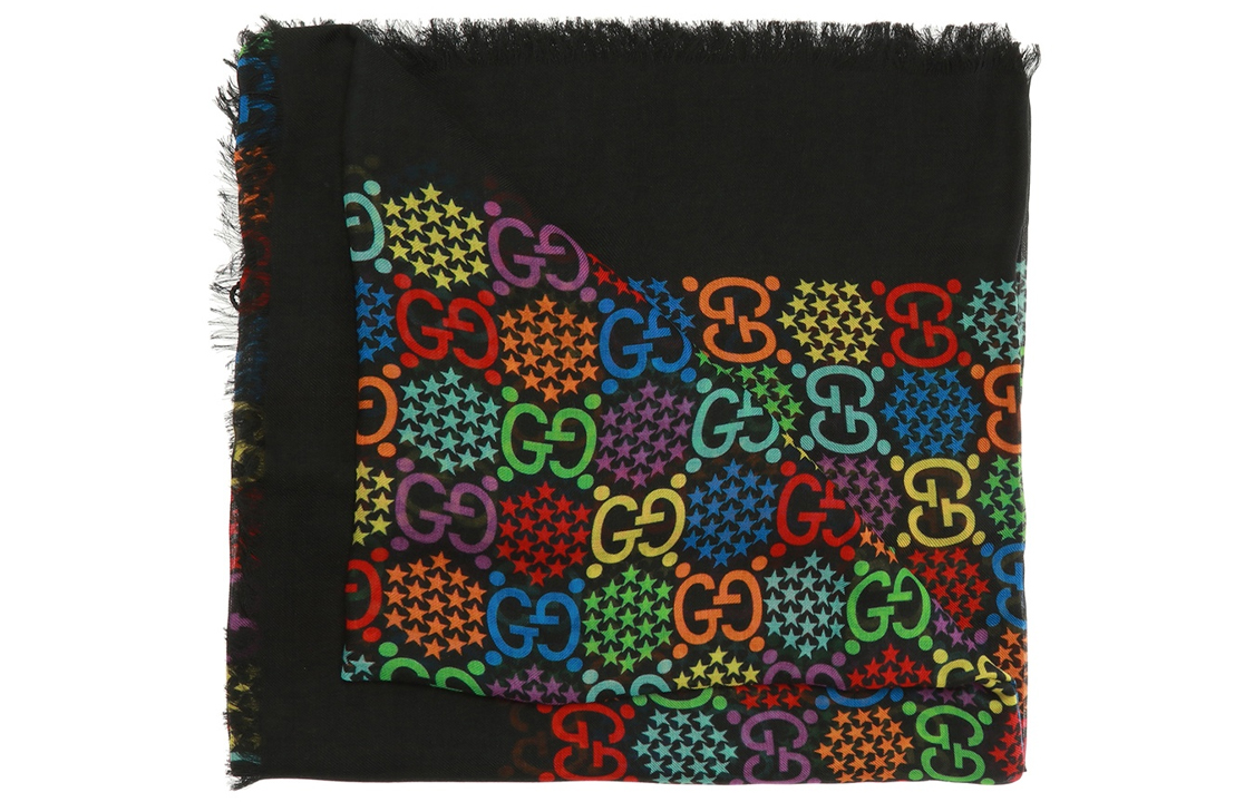 Order GUCCI  Black Fashion Casual Pattern Shawl. 600975 4G865 9888
