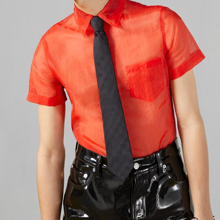 GUCCI  Black Geometric Jacquard Pattern Tie 761668-4E217-1000 圖 3