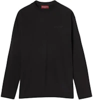 GUCCI Black Long-Sleeve Pullover Crewneck T-Shirt 794326-XJGT4-1043 GUCCI Black Long-Sleeve Pullover Crewneck T-Shirt 794326-XJGT4-1043