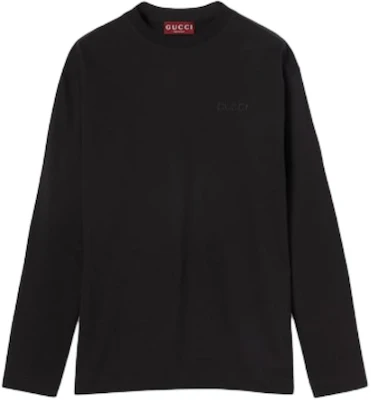 GUCCI 黑色长袖圆领套头T恤 794326-XJGT4-1043 Buy GUCCI 黑色长袖圆领套头T恤 794326-XJGT4-1043