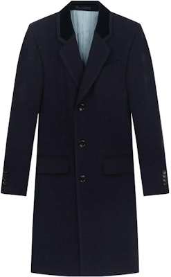 GUCCI Abrigo Casual Negro de Una Sola Fila de Botones Largo Medio 522526-Z510C-4240 Order GUCCI Abrigo Casual Negro de Una Sola Fila de Botones Largo Medio 522526-Z510C-4240