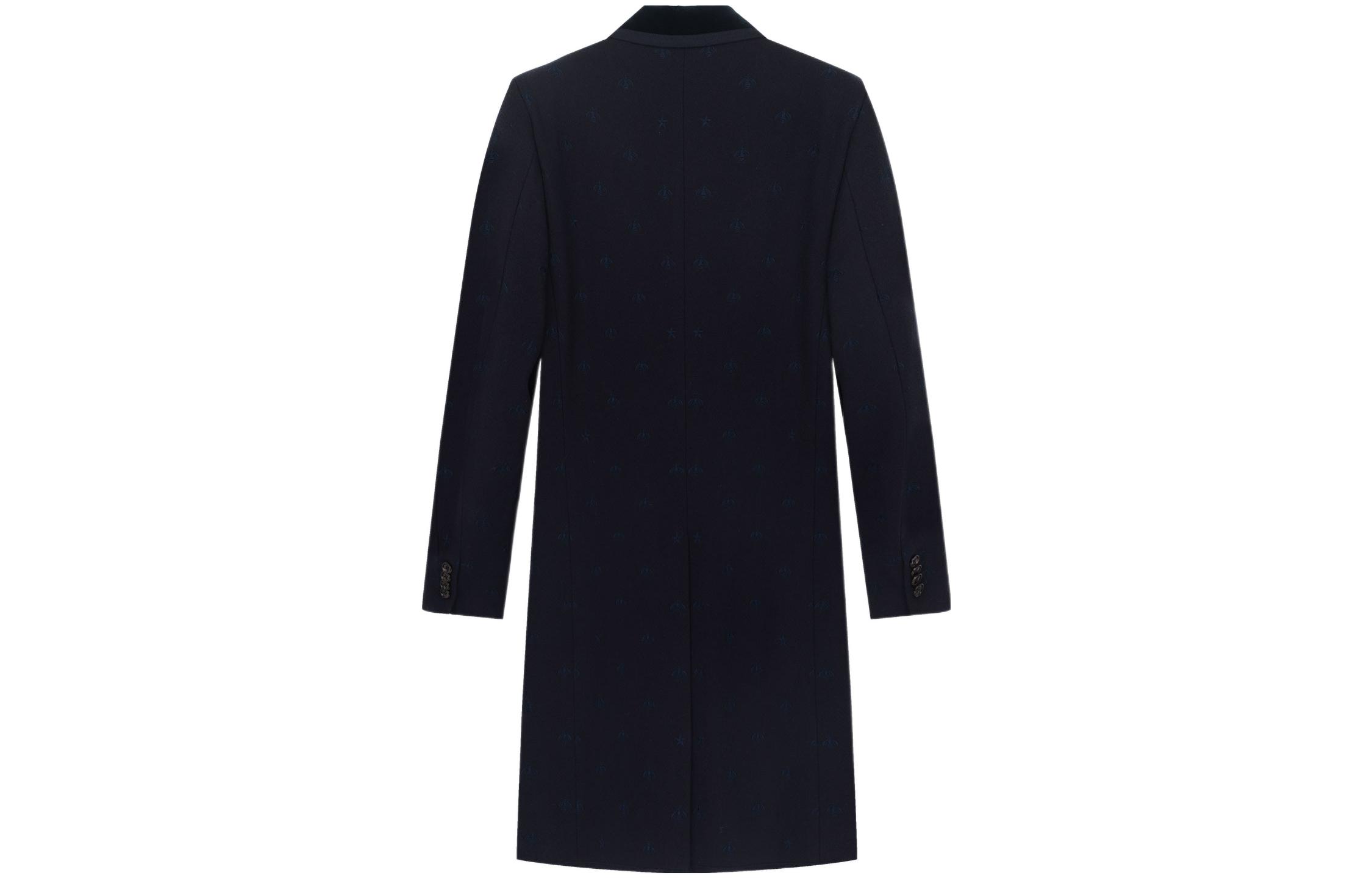 Lookbook GUCCI Abrigo Casual Negro de Una Sola Fila de Botones Largo Medio 522526-Z510C-4240