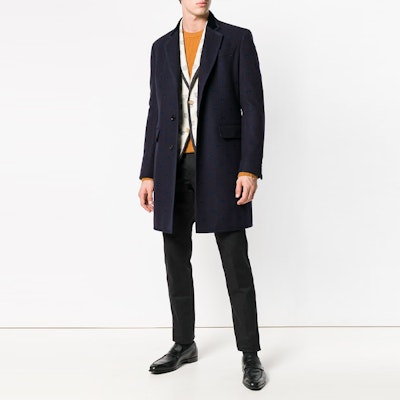 GUCCI Abrigo Casual Negro de Una Sola Fila de Botones Largo Medio 522526-Z510C-4240 Shop GUCCI Abrigo Casual Negro de Una Sola Fila de Botones Largo Medio 522526-Z510C-4240