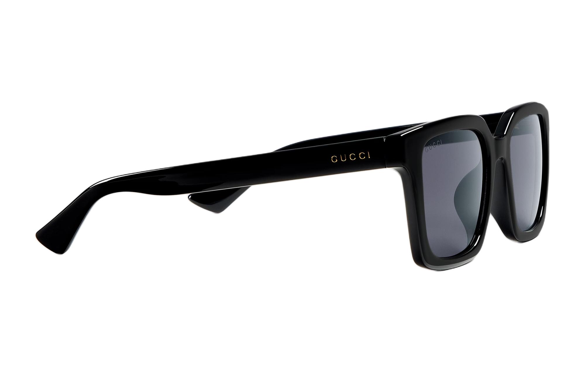 GUCCI  Black Square Sunglasses with Enamel Logo Detail. 778322J16911012 圖 4