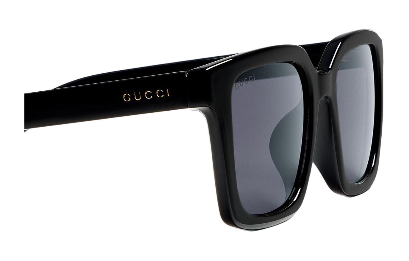 GUCCI  Black Square Sunglasses with Enamel Logo Detail. 778322J16911012 圖 5