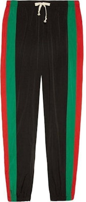 Pantalones Jogger Negros GUCCI de Rayas con Cordón y Corte Relajado. 575549-XJBAK-1060 Order Pantalones Jogger Negros GUCCI de Rayas con Cordón y Corte Relajado. 575549-XJBAK-1060