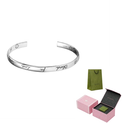 GUCCI "Blind For Love" Gelang Perak 925 Unisex Pasangan Perak. 455242-J8400-0701 Purchase GUCCI "Blind For Love" Gelang Perak 925 Unisex Pasangan Perak. 455242-J8400-0701