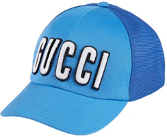 Order GORRA AZUL CASUAL GUCCI CON PARCHE DE LOGO LETRA. 701324-4HAOY-4969
