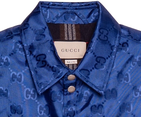 GUCCI Blue Casual Vest with Letter Pattern and Single Button Closure 631890-Z8AK7-4424 Purchase GUCCI Blue Casual Vest with Letter Pattern and Single Button Closure 631890-Z8AK7-4424