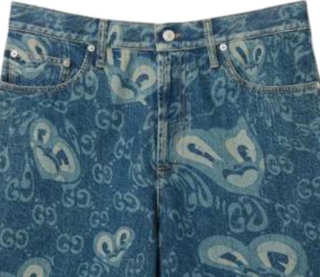 GUCCI 蓝色双G标志腰带环拉链牛仔短裤 783815-XDCXR-4759 Lookbook GUCCI 蓝色双G标志腰带环拉链牛仔短裤 783815-XDCXR-4759