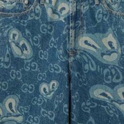 GUCCI 蓝色双G标志腰带环拉链牛仔短裤 783815-XDCXR-4759 Details for GUCCI 蓝色双G标志腰带环拉链牛仔短裤 783815-XDCXR-4759